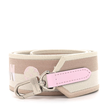 Louis Vuitton Jacquard Speedy Bandouliere 20 Shoulder Strap Beige Pink 1 of 6