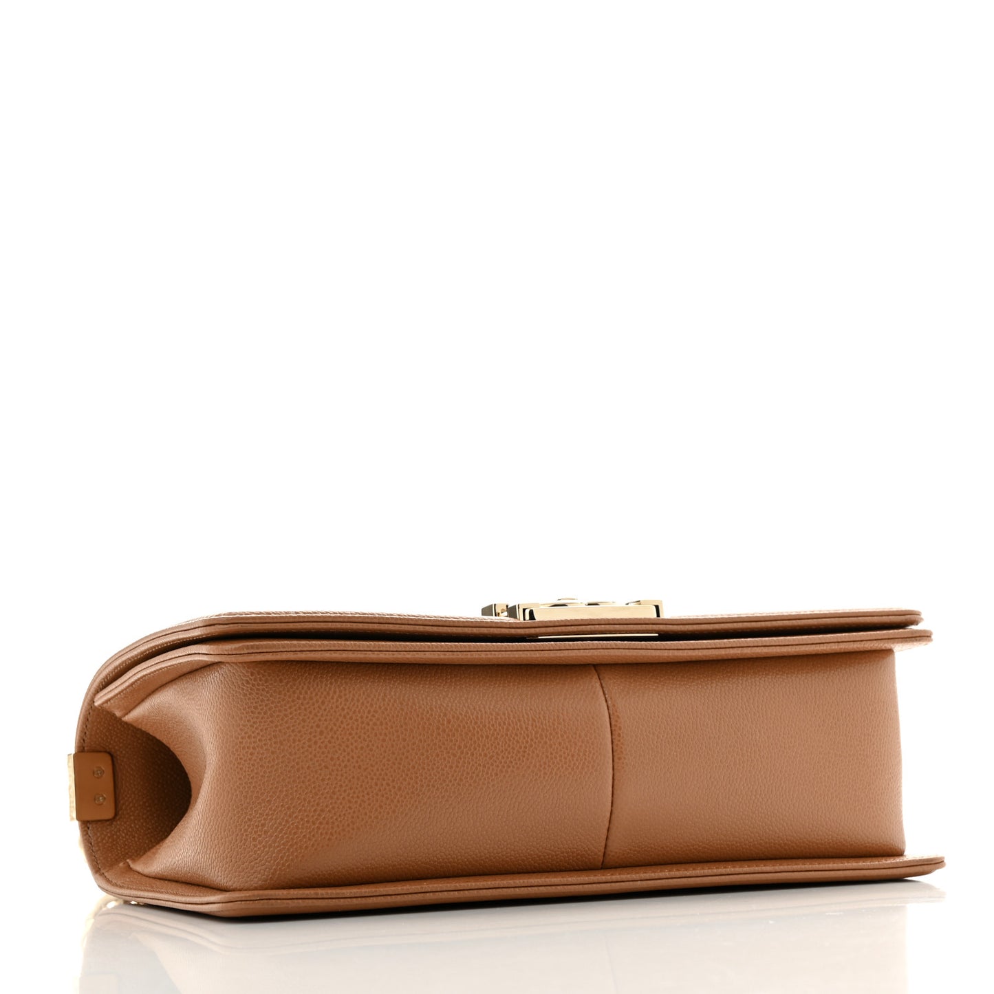 Caviar Quilted Medium Boy Flap Brown