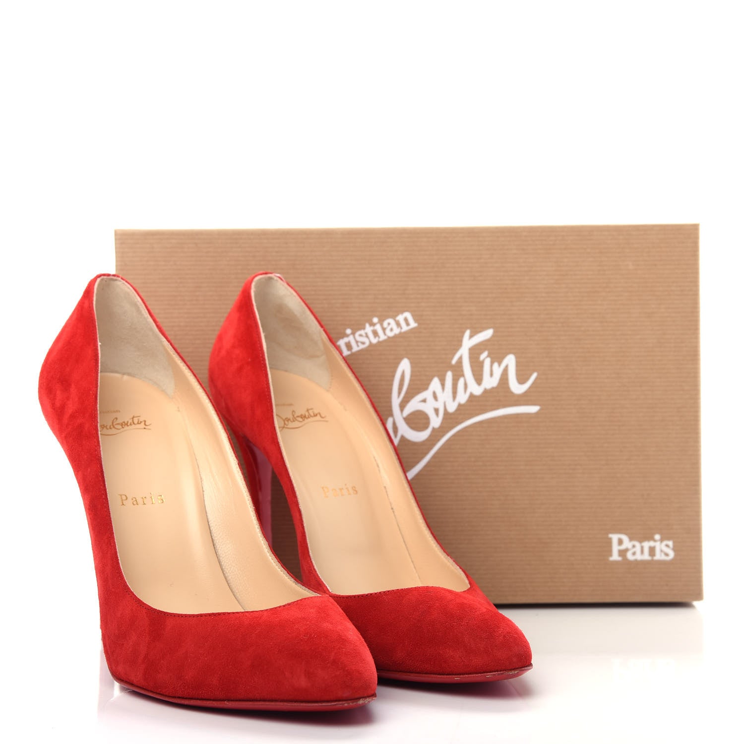 Christian Louboutin Veau Velours Eloise 100 Pumps 40 Loubi 10 of 10