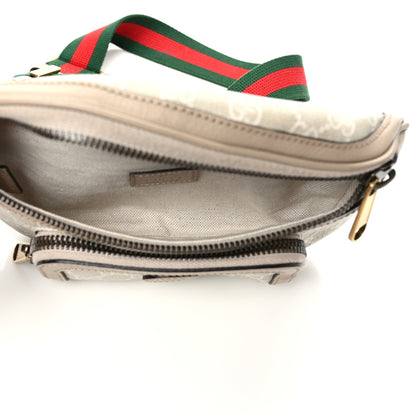 Gucci GG Supreme Monogram Textured Calfskin Web Retro Interlocking G Belt Bag Beige Mystic White Oatmeal 4 of 7