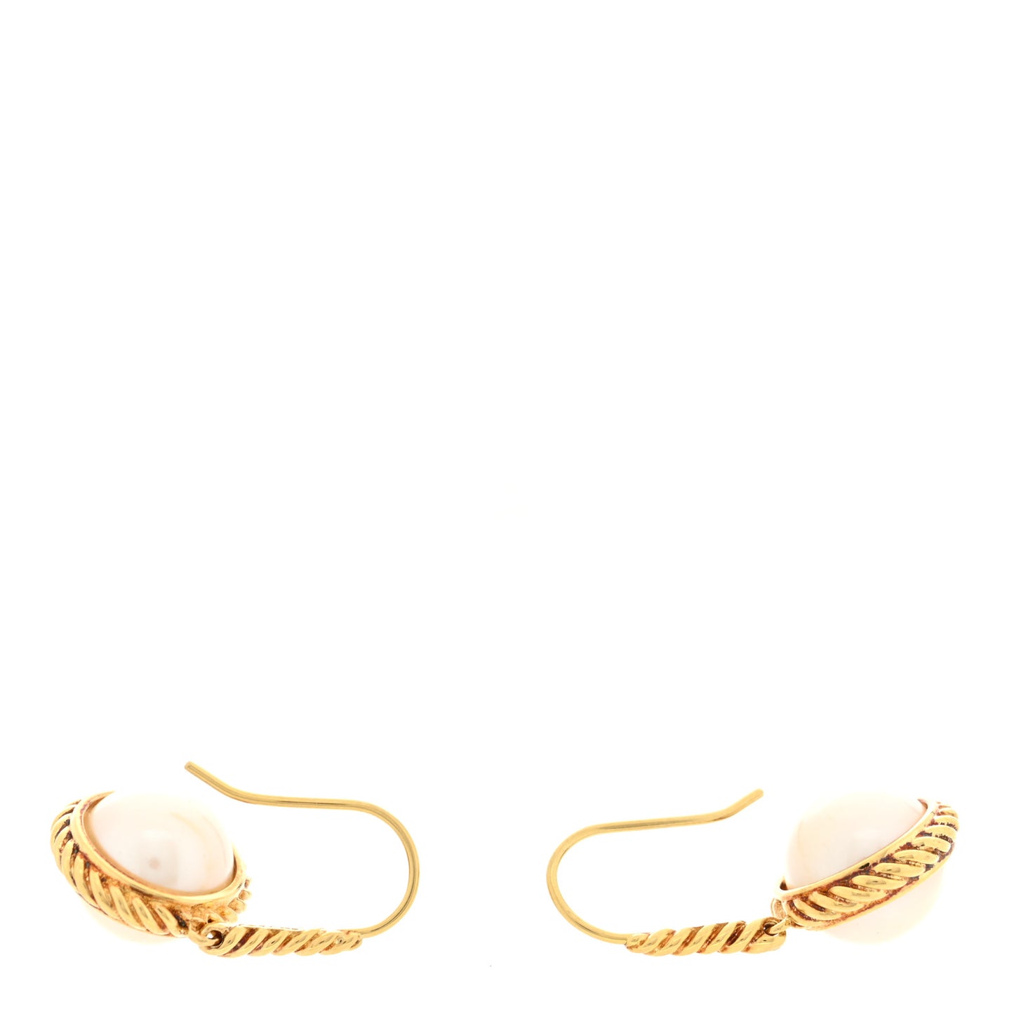 18K Yellow Gold 10.5-11mm Drop Earrings