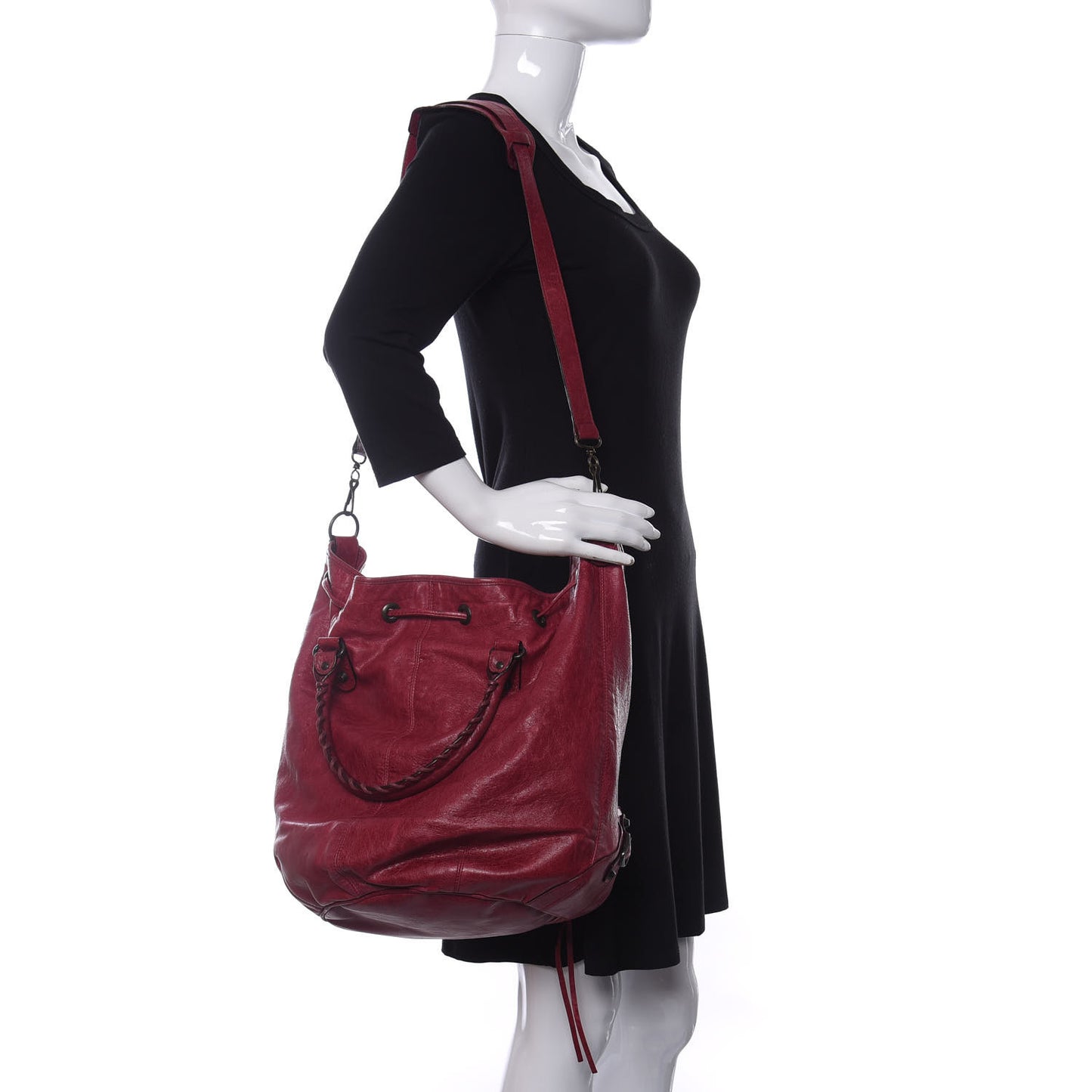Agneau Classic Hardware Pompon Pourpre