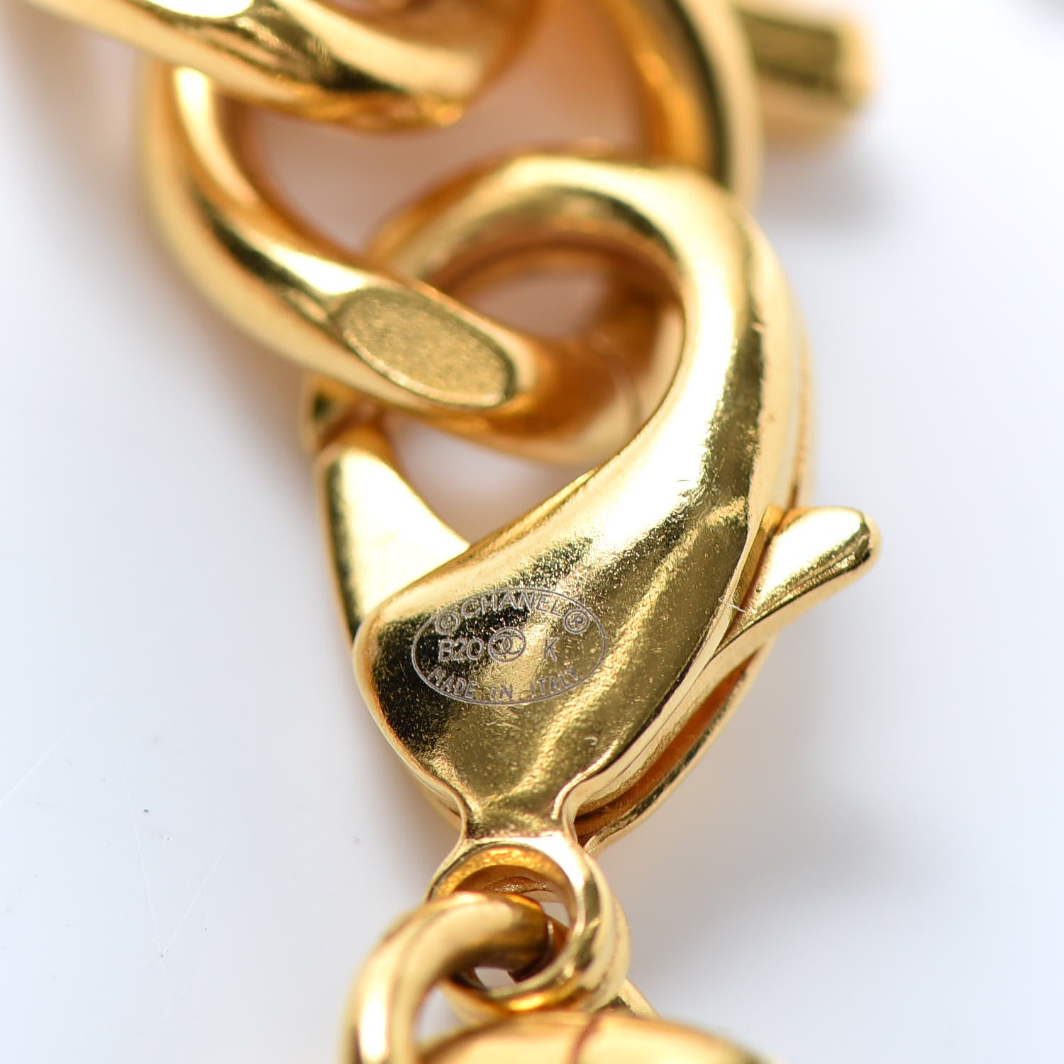 Chanel Pearl CC Chain Link Choker Necklace Gold 5 of 5