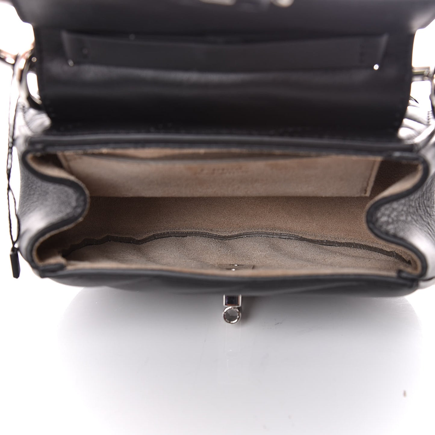 Calfskin Quilted Nano Drew Bijou Shoulder Bag Black