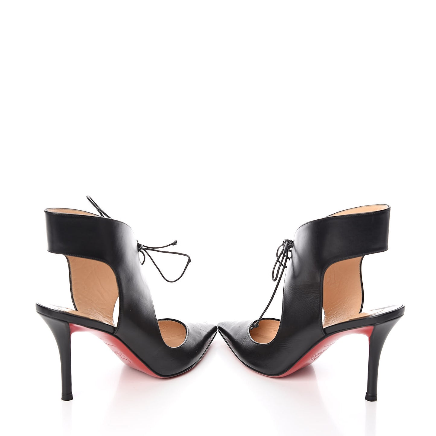 Nappa Franka Lace Up Pumps 36 Black