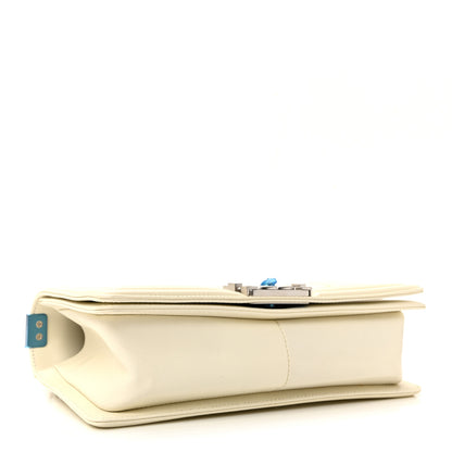 Chanel Calfskin Quilted Medium Boy Flap White 4 of 11