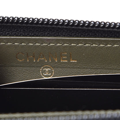 Chanel Caviar Quilted Small Boy Zip Around Wallet Black 11 of 11
