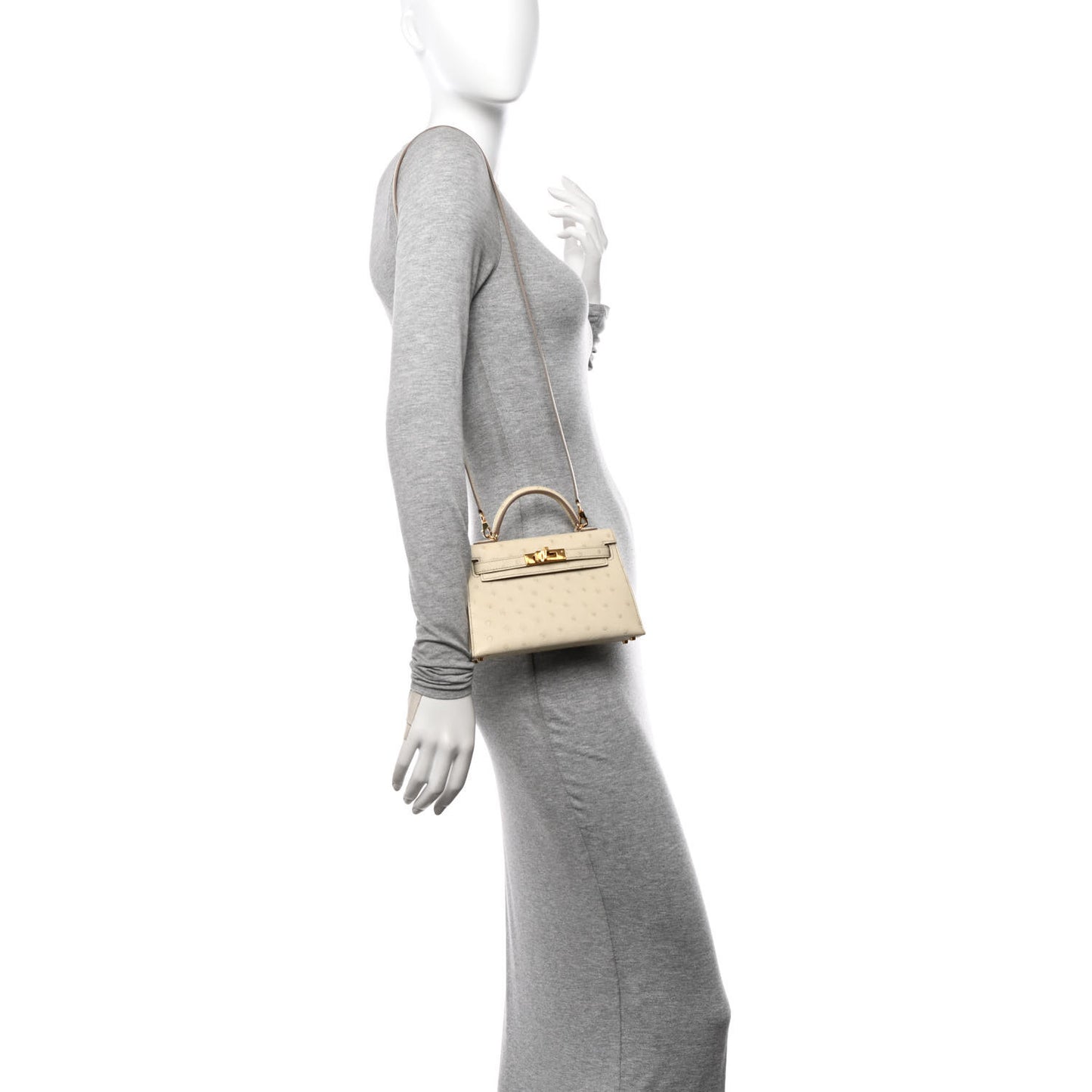 Ostrich Kelly Sellier Mini 20 Beton