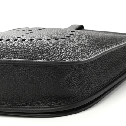 Hermes Taurillon Clemence Evelyne III PM Black 9 of 10