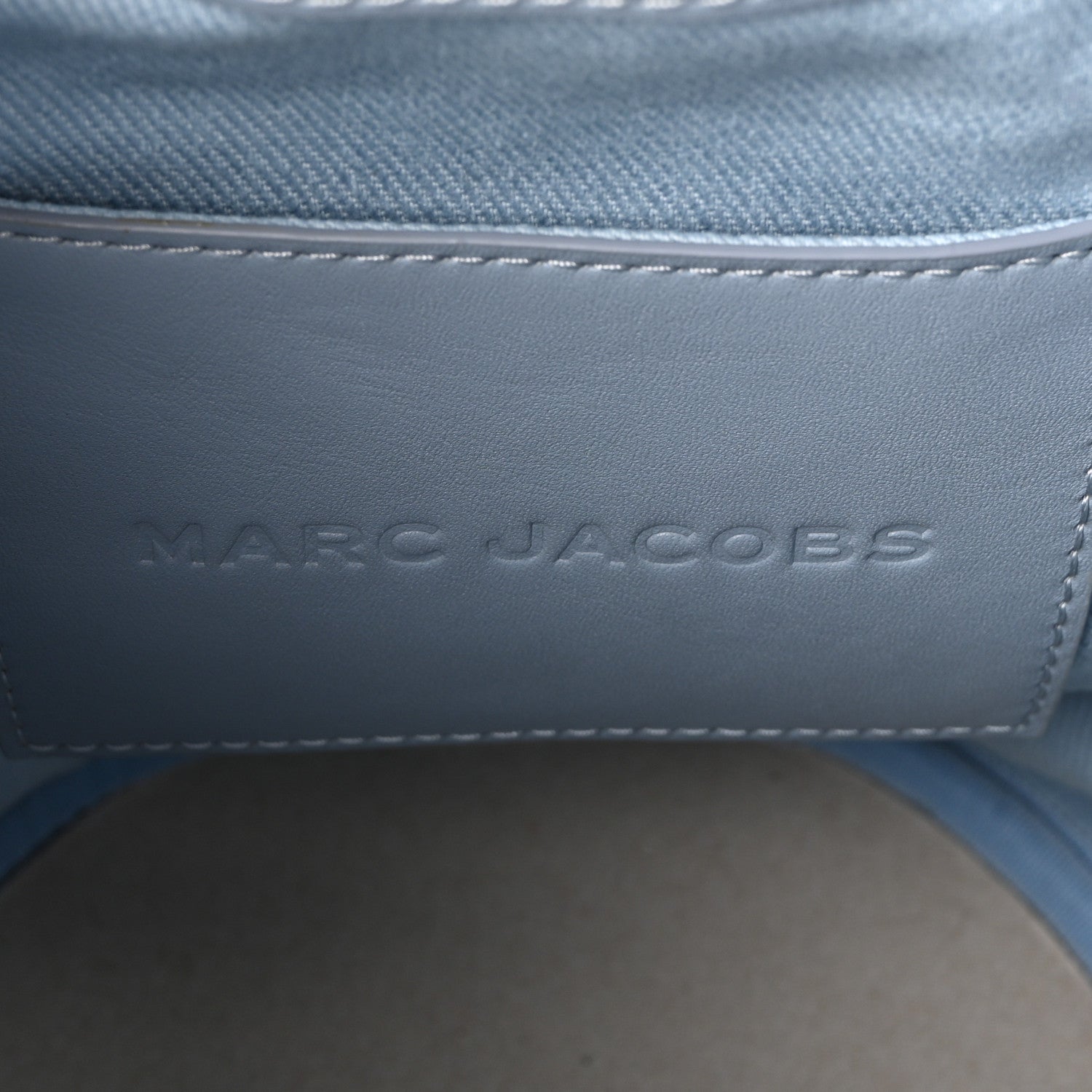 Marc Jacobs Woven The Bucket Bag Pale Blue 6 of 10