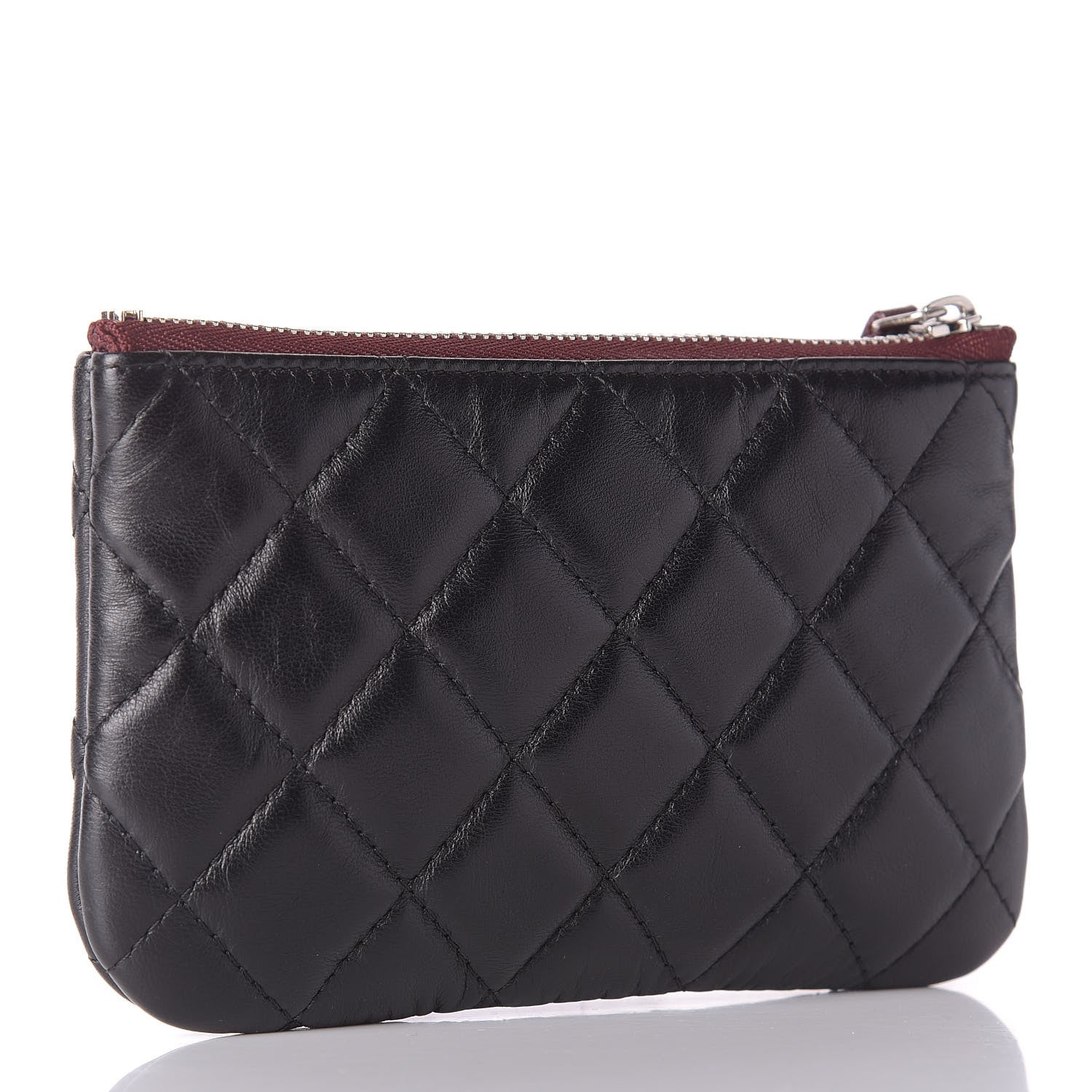 Chanel Lambskin Quilted Small Cosmetic Case Black 3 of 8