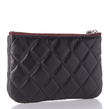 Chanel Lambskin Quilted Small Cosmetic Case Black 3 of 8