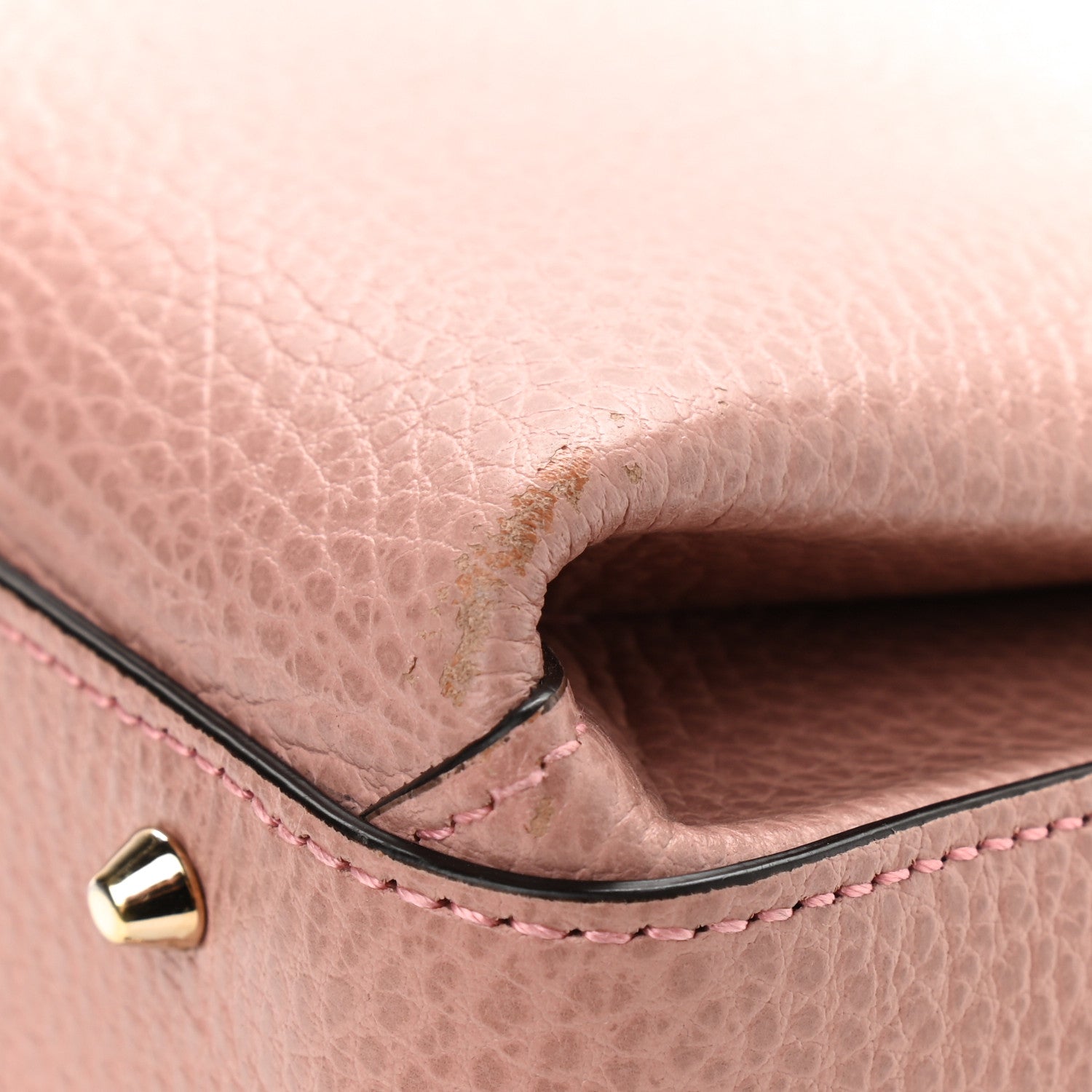 Gucci Dollar Calfskin Interlocking G Top Handle Shoulder Bag Soft Pink 11 of 16
