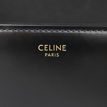 Celine Shiny Calfskin Teen Triomphe Black 6 of 12
