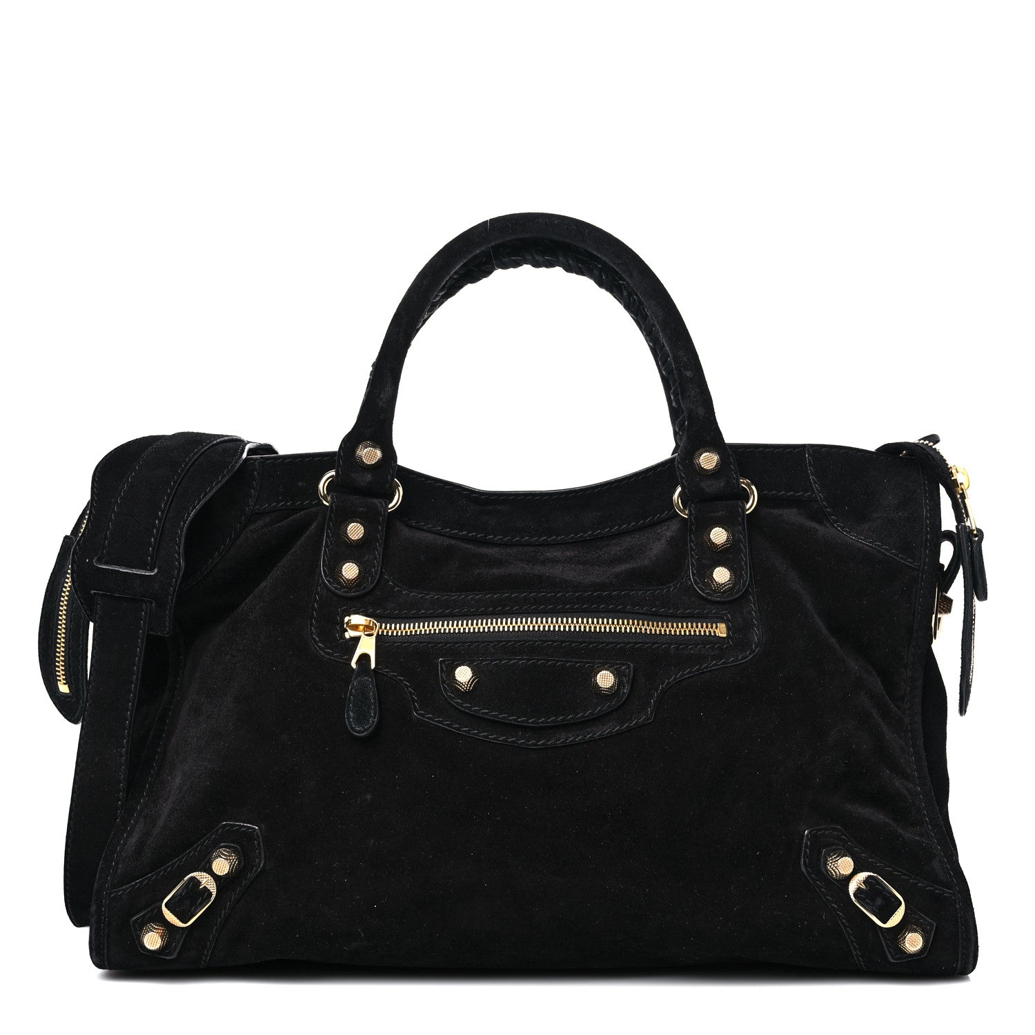 Balenciaga Baby Daim Suede Giant 12 Gold Hardware City Black 1 of 16