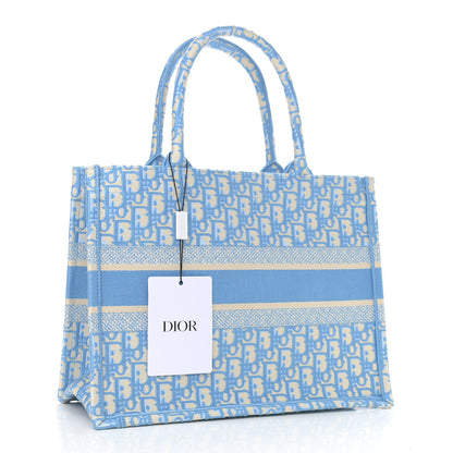 Christian Dior Oblique Medium Book Tote Light Blue 2 of 10