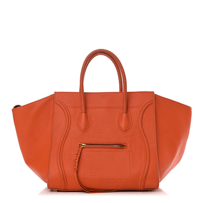 Celine Bullhide Calfskin Medium Phantom Luggage Burnt Orange 1 of 23