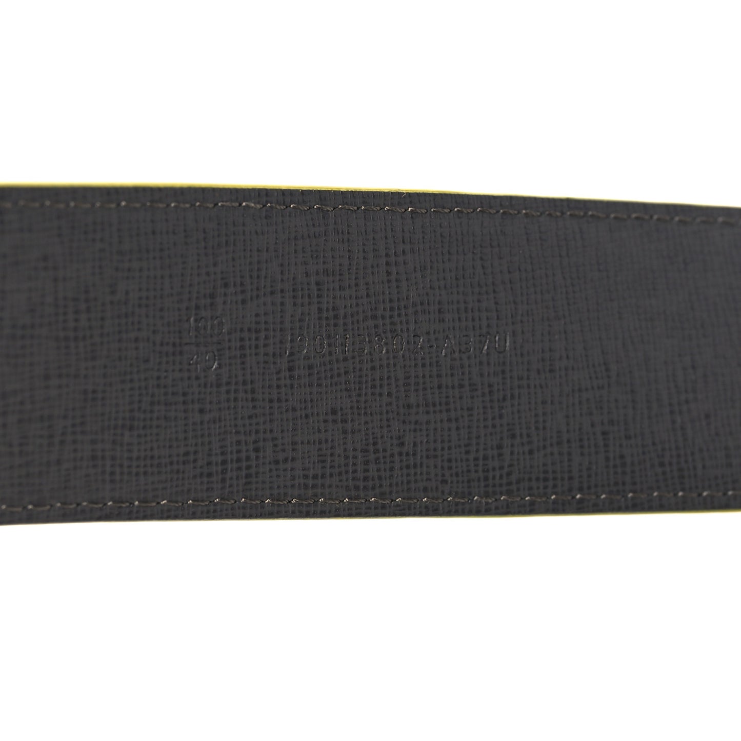 Vitello Century Elite Enamel FF Buckle Belt 100 40 Black Giallo Fluo