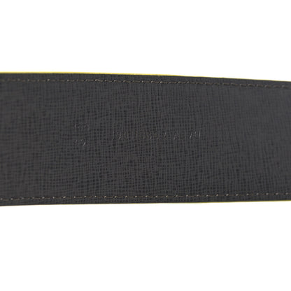 Fendi Vitello Century Elite Enamel FF Buckle Belt 100 40 Black Giallo Fluo 6 of 7