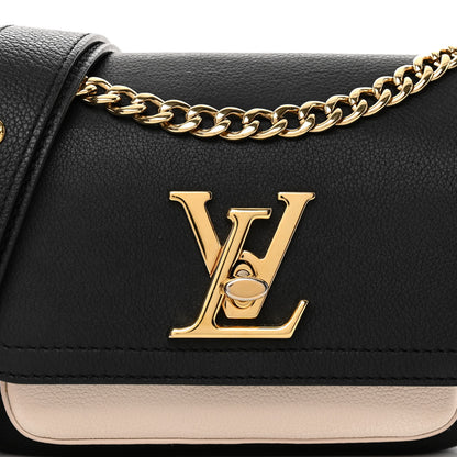 Louis Vuitton Grained Calfskin Lockme Tender Black 3 of 9