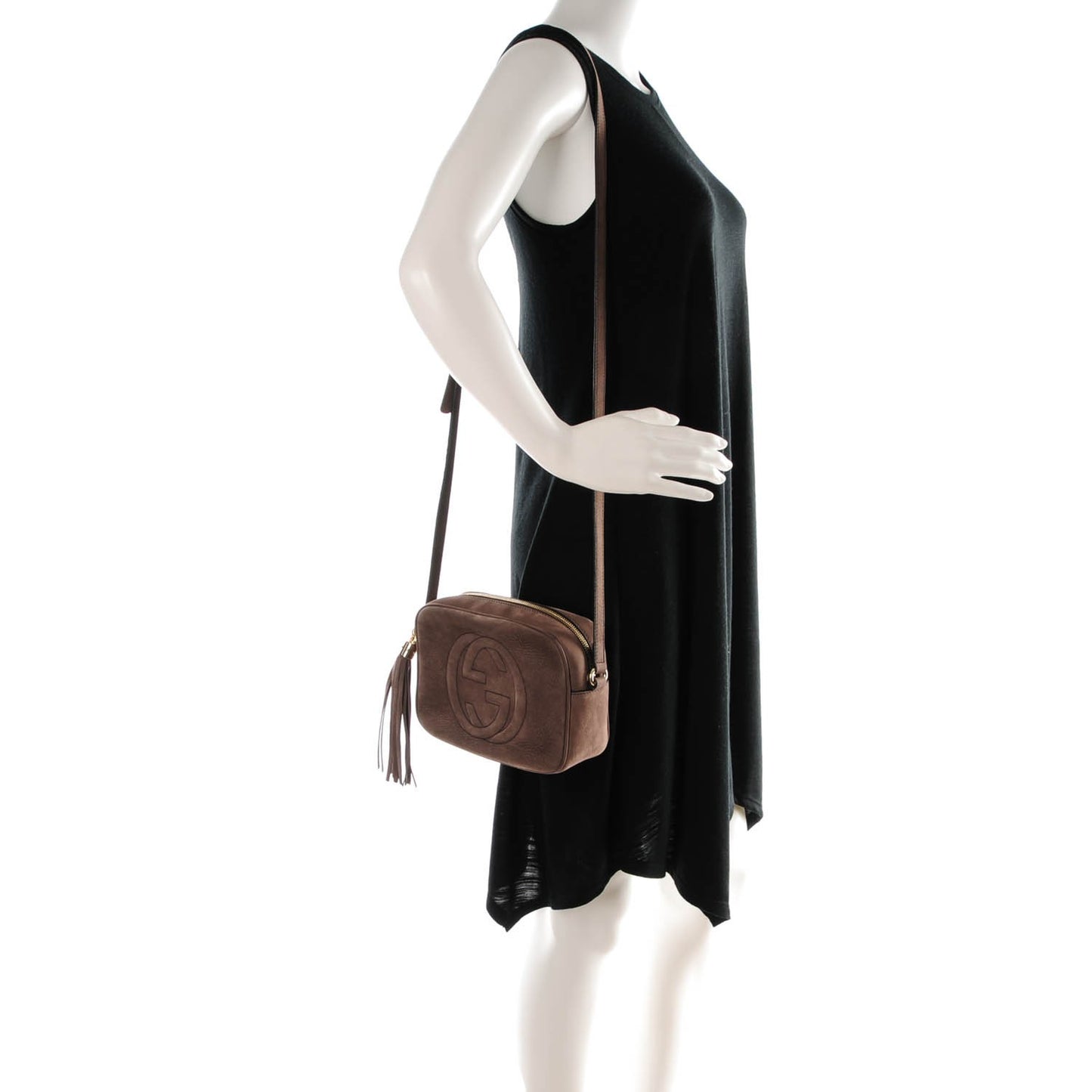 Vitello Range Small Soho Disco Bag Grey Field