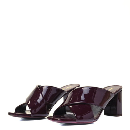 Saint Laurent Patent LouLou Mules 38 Barolo 3 of 7