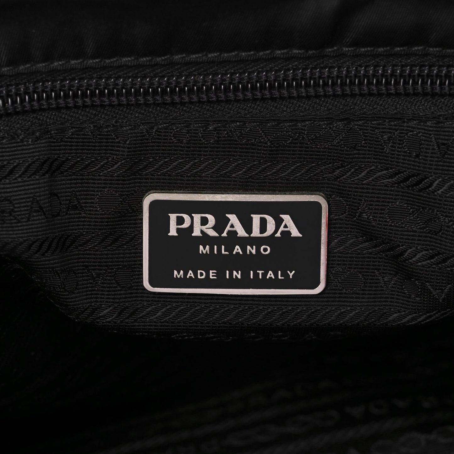 Nylon Saffiano Flat Messenger Bag Black