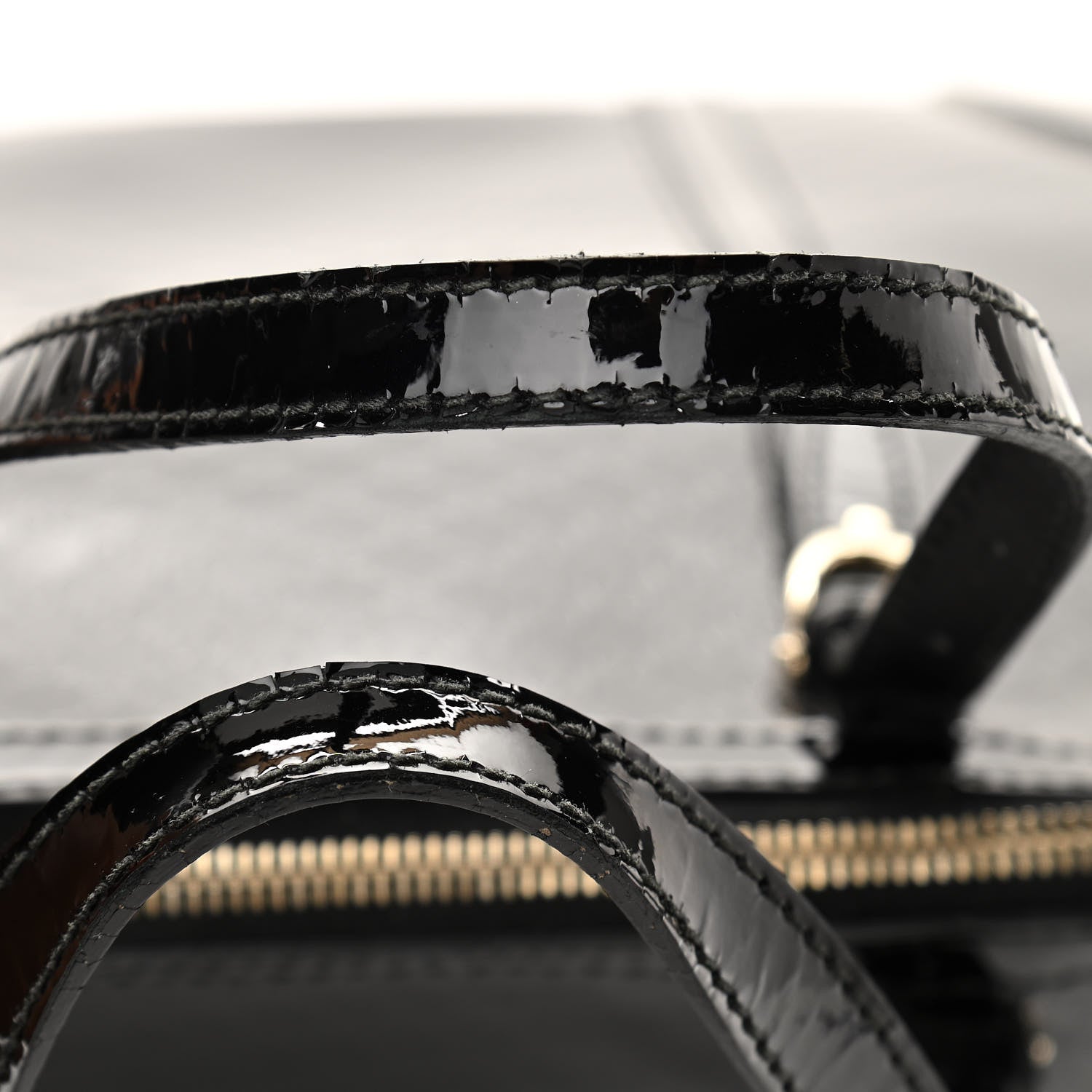 Gucci Patent Microguccissima Large Nice Top Handle Dome Bag Black 14 of 15