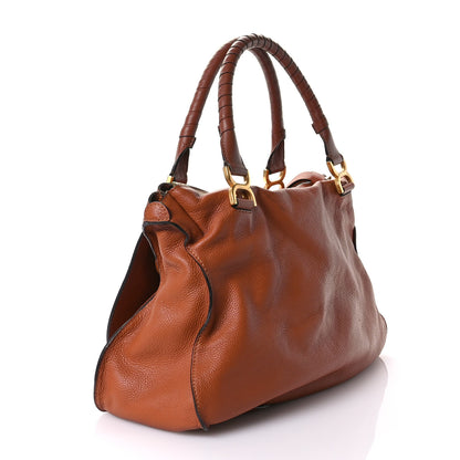 Chloe Calfskin Large Marcie Satchel Tan 3 of 13