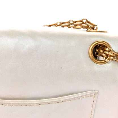 Chanel Iridescent Calfskin Embossed 2.55 Reissue Mini Flap White 15 of 17