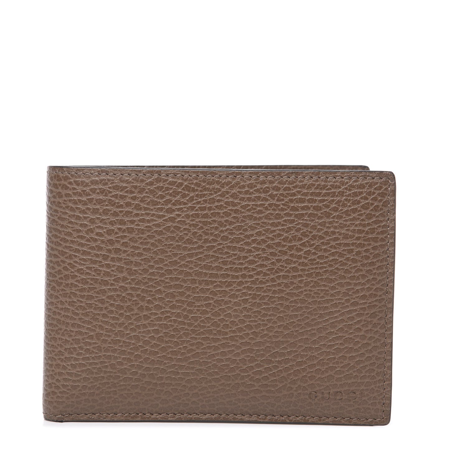Dollar Calfskin Bi-Fold Wallet Brown