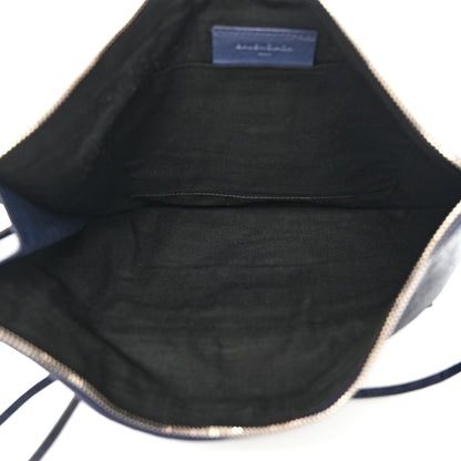 Balenciaga Agneau Classic Hardware Small Pouch Navy 5 of 10