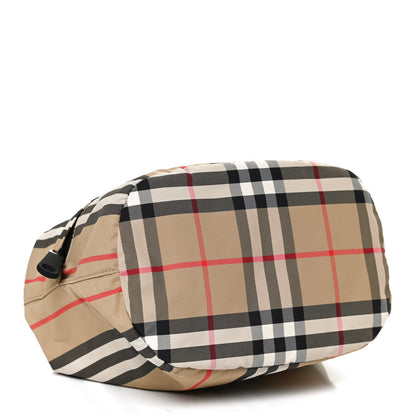 Burberry Econyl Icon Stripe Phoebe Drawcord Pouch Archive Beige 4 of 9
