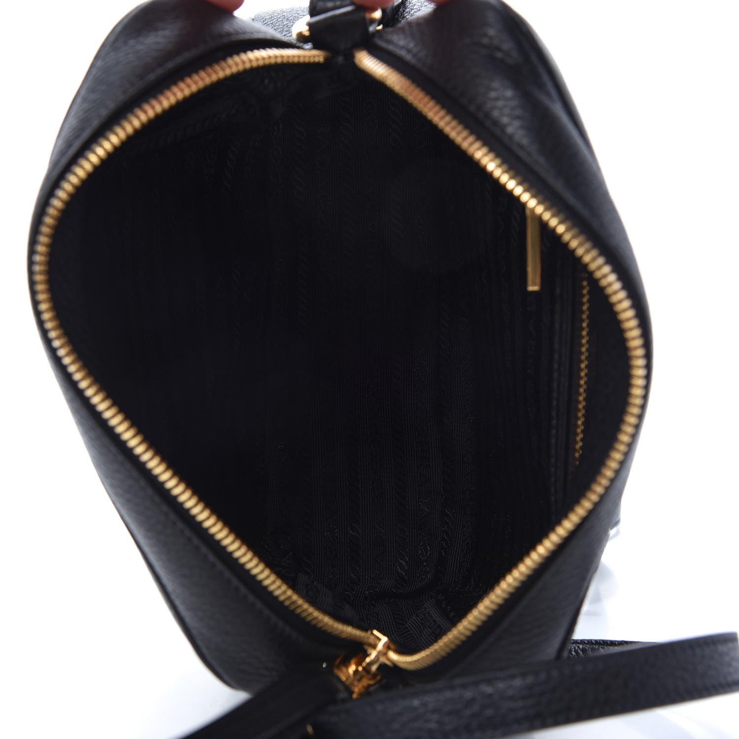 Prada Vitello Daino Camera Crossbody Black 7 of 10