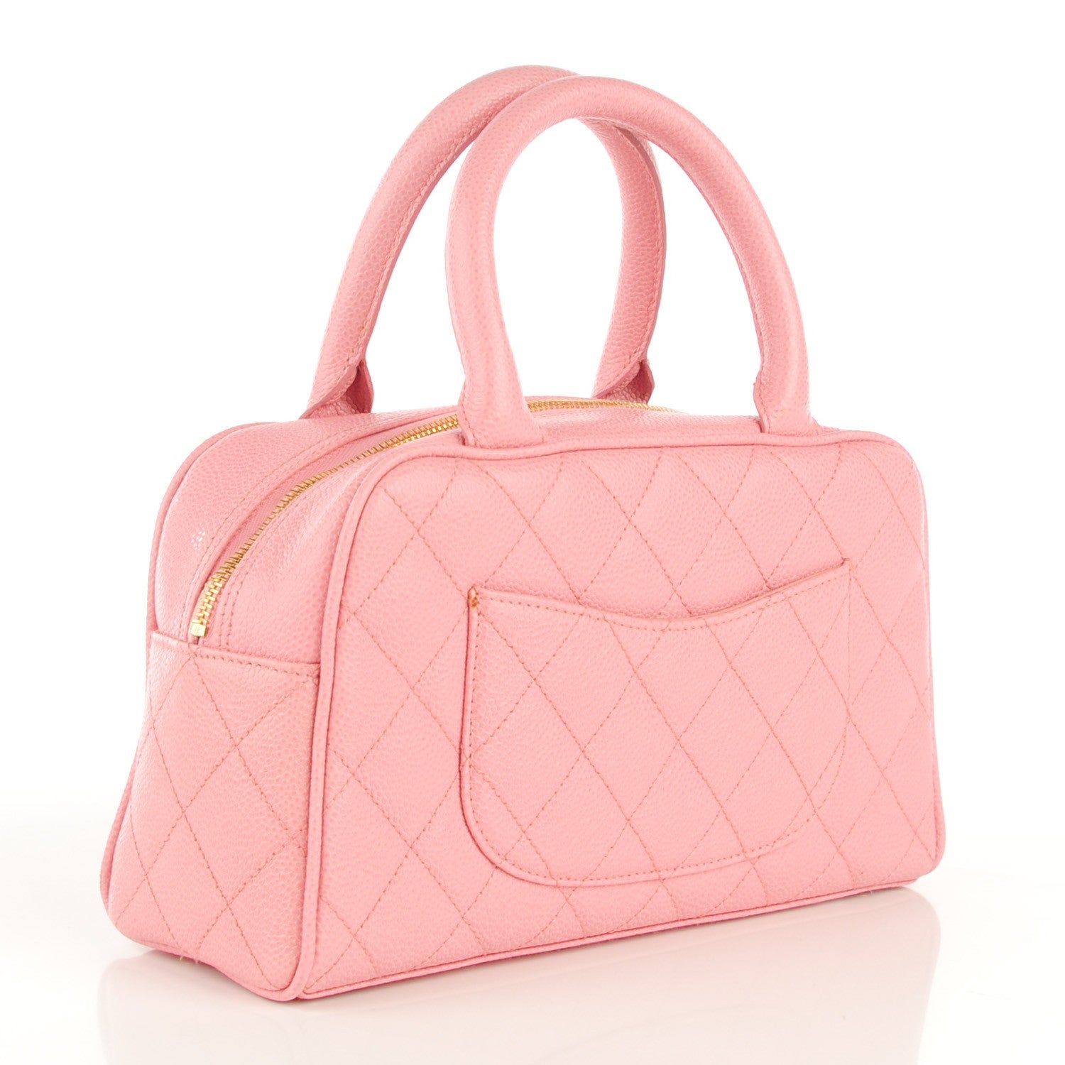 Chanel Caviar Quilted Small Bowler Pink 3 of 7