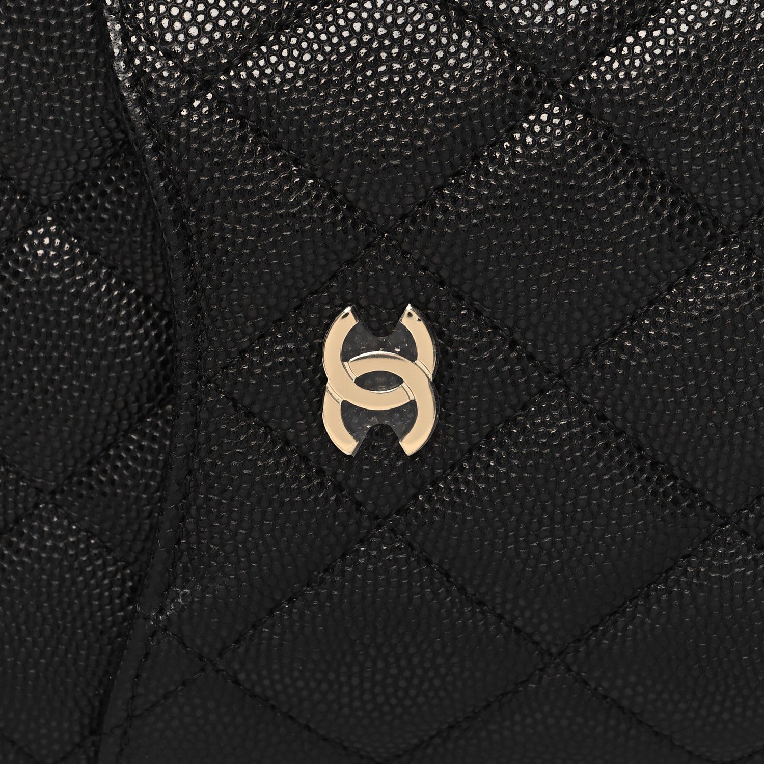 Chanel Caviar Quilted Classic Flat Wallet Pouch Black 8 of 10