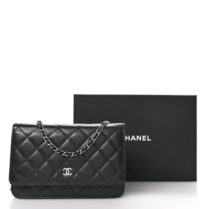 Chanel Caviar Quilted Wallet on Chain WOC Black 12 of 12