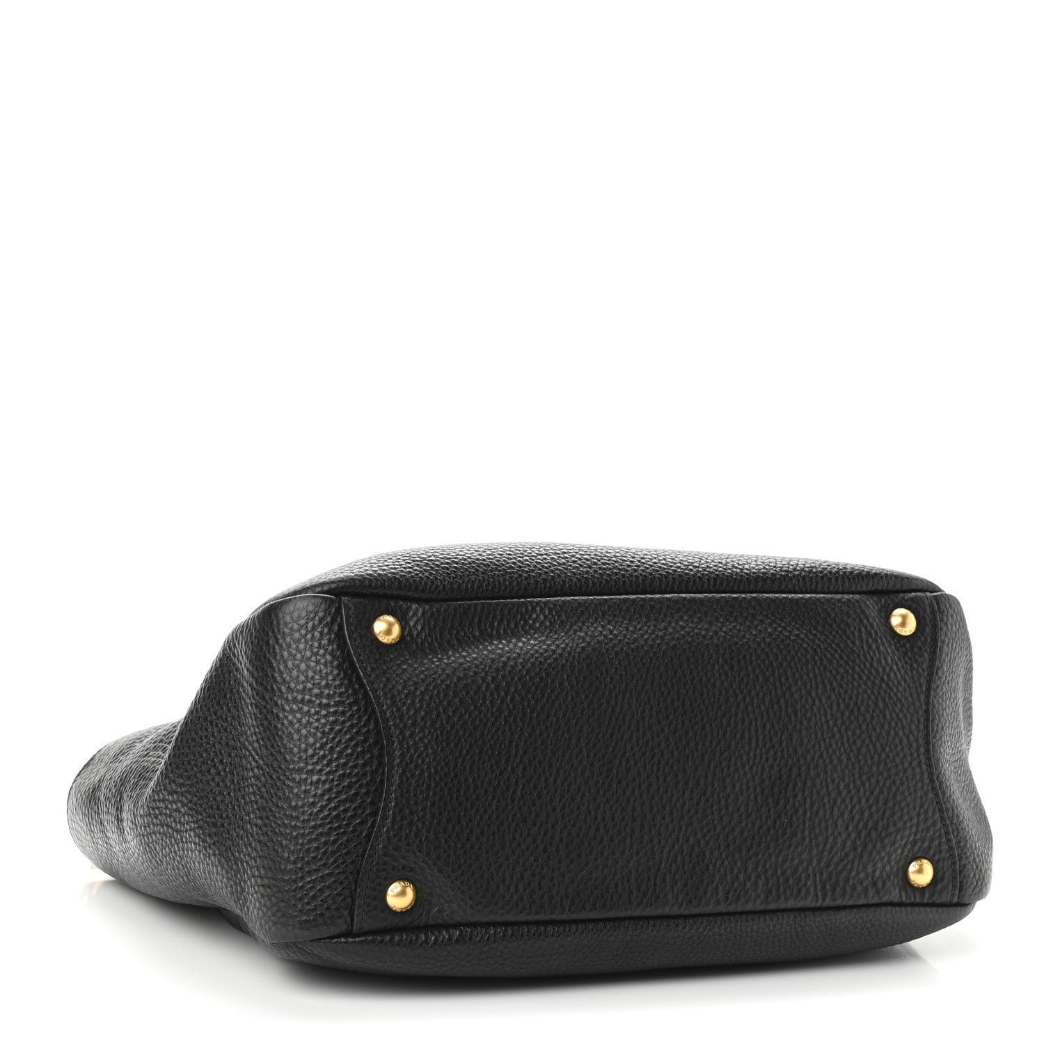 Prada Vitello Daino Side Pocket Hobo Black 4 of 10