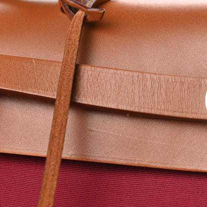Hermes Vache Hunter Toile Herbag Zip 31 PM Rubis 14 of 16