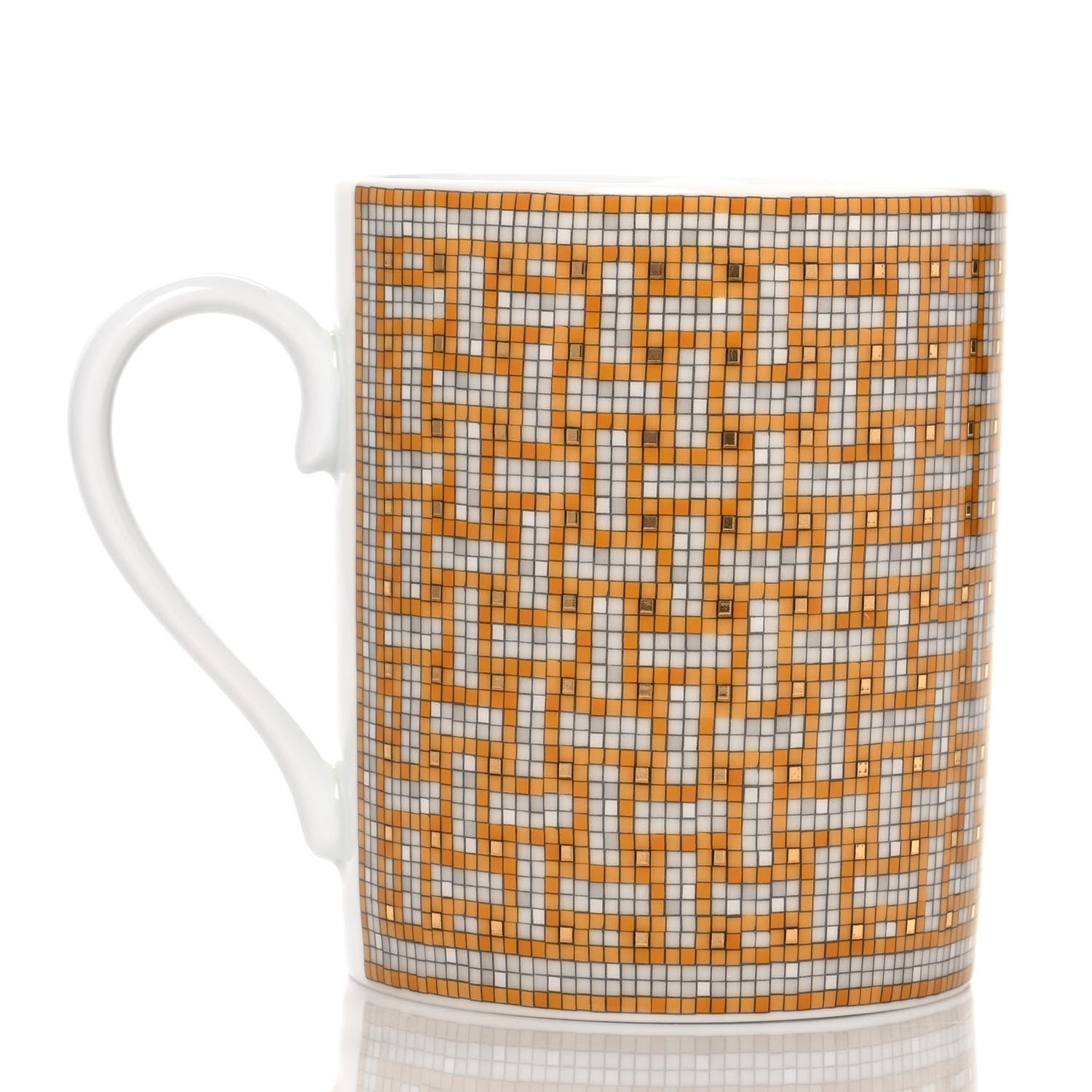 Hermes Porcelain Mosaique au 24 Mug Gold 3 of 7