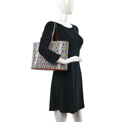 Christian Louboutin Patent Calfskin Small East West Cabata Tote Multicolor 2 of 9