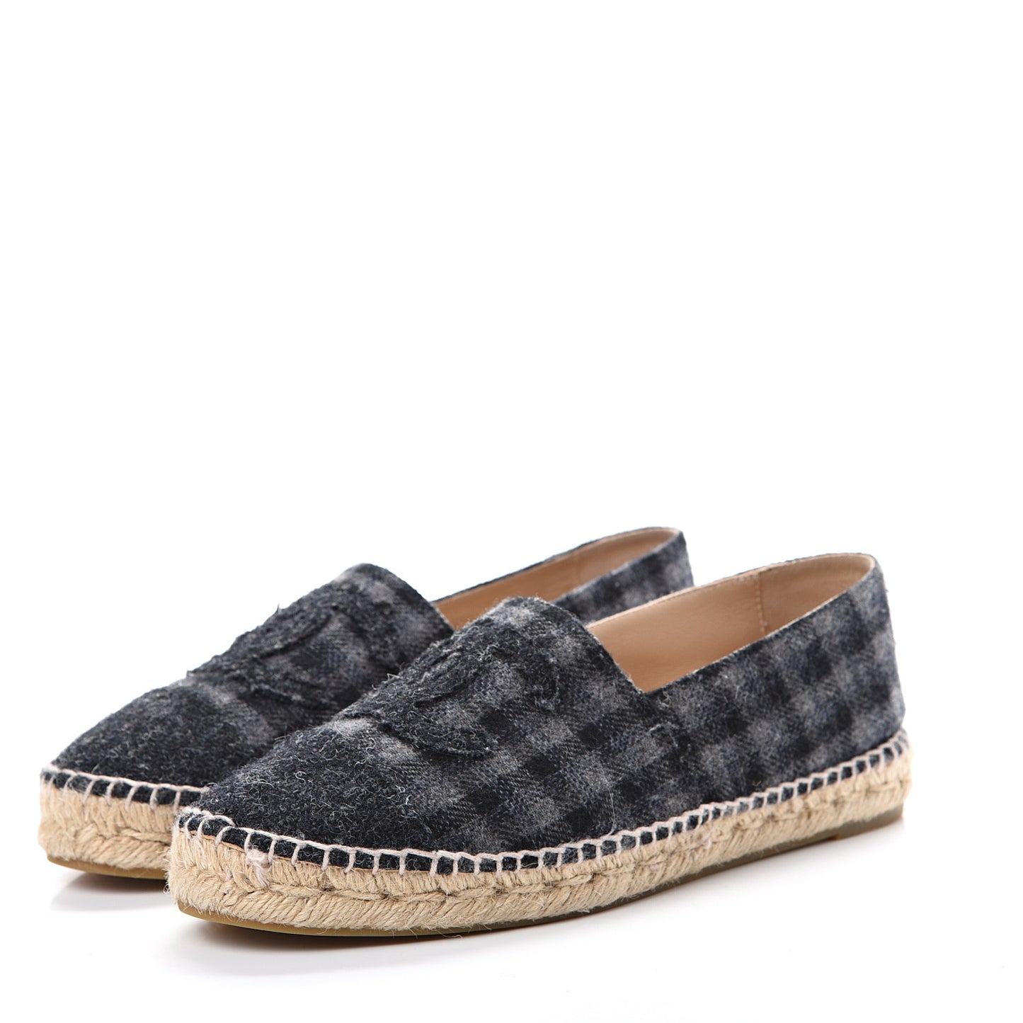 Flannel CC Espadrilles 40 Black Grey