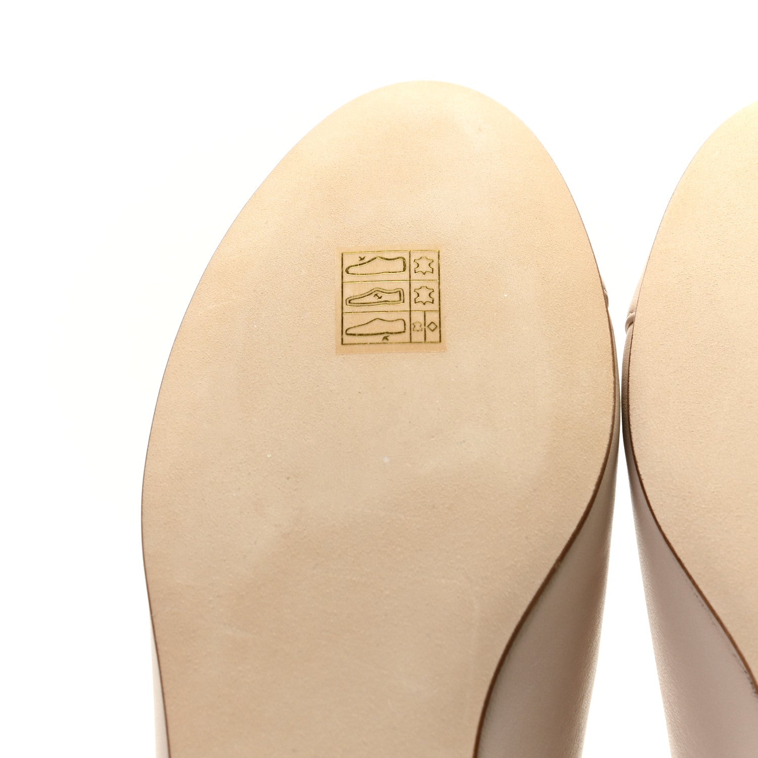 Chanel Lambskin Cap Toe CC Ballerina Flats 40 Light Pink 9 of 12