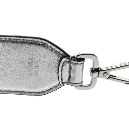 Fendi Vitello Catalan Mirror FF 1974 Embossed Strap You Argento 3 of 4