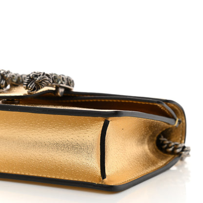 Gucci Metallic Calfskin Super Mini Dionysus Shoulder Bag Gold 9 of 10