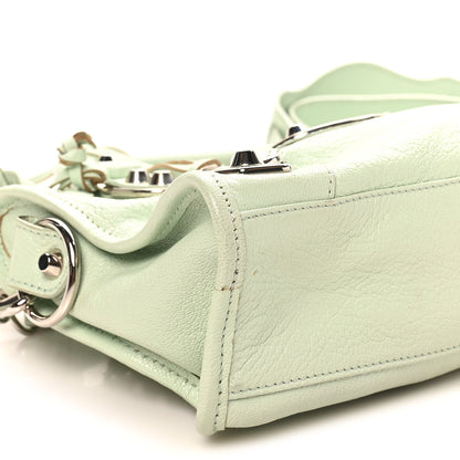 Balenciaga Chevre Silver Metallic Edge Hardware Mini City Vert Anis 10 of 11