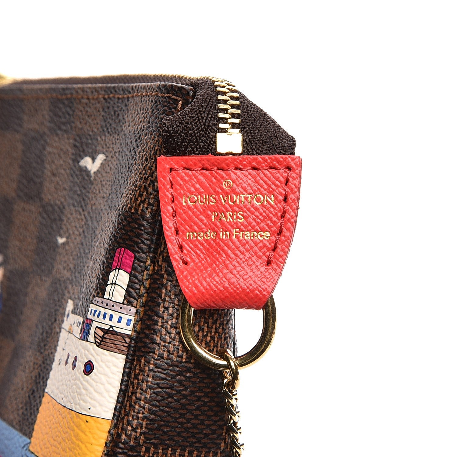 Louis Vuitton Damier Ebene 2016 Christmas Animation Mini Pochette Accessories 6 of 7