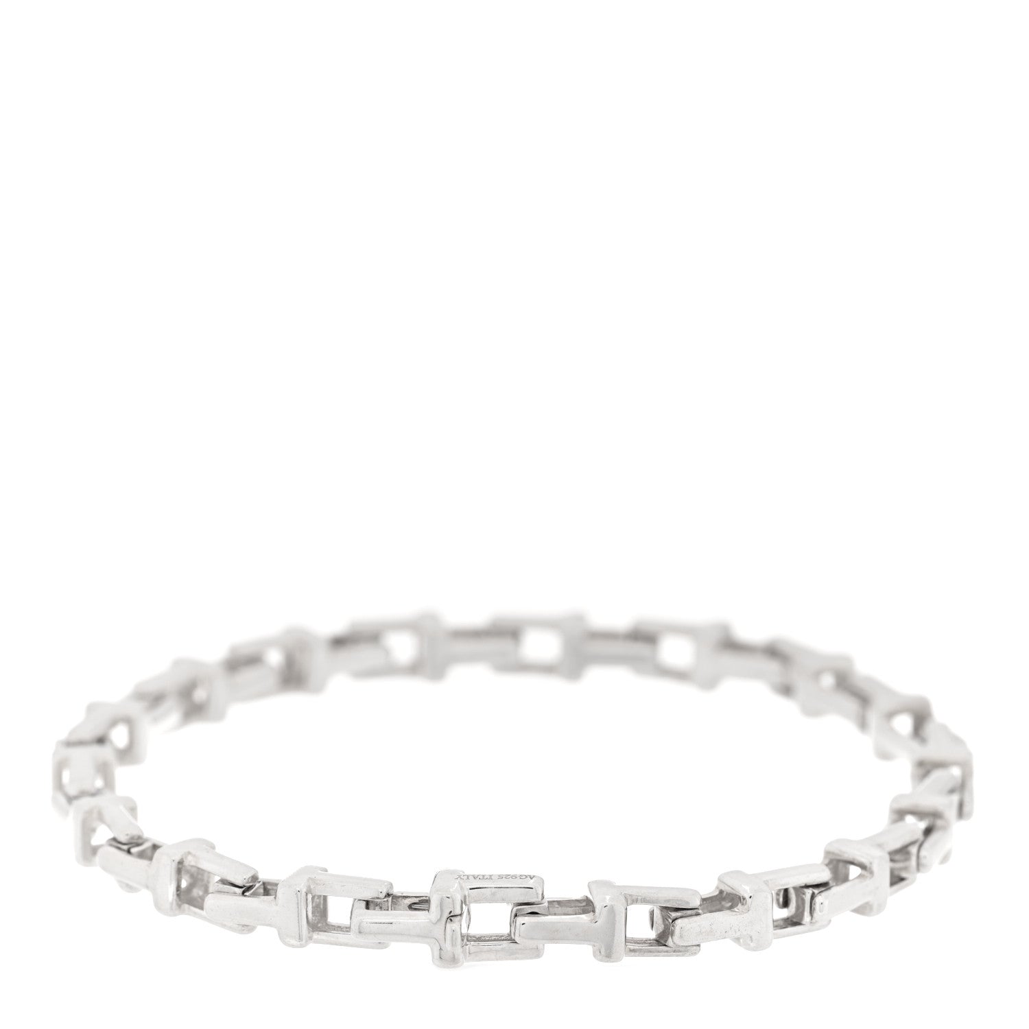 Tiffany Sterling Silver T Link Chain Bracelet 2 of 3