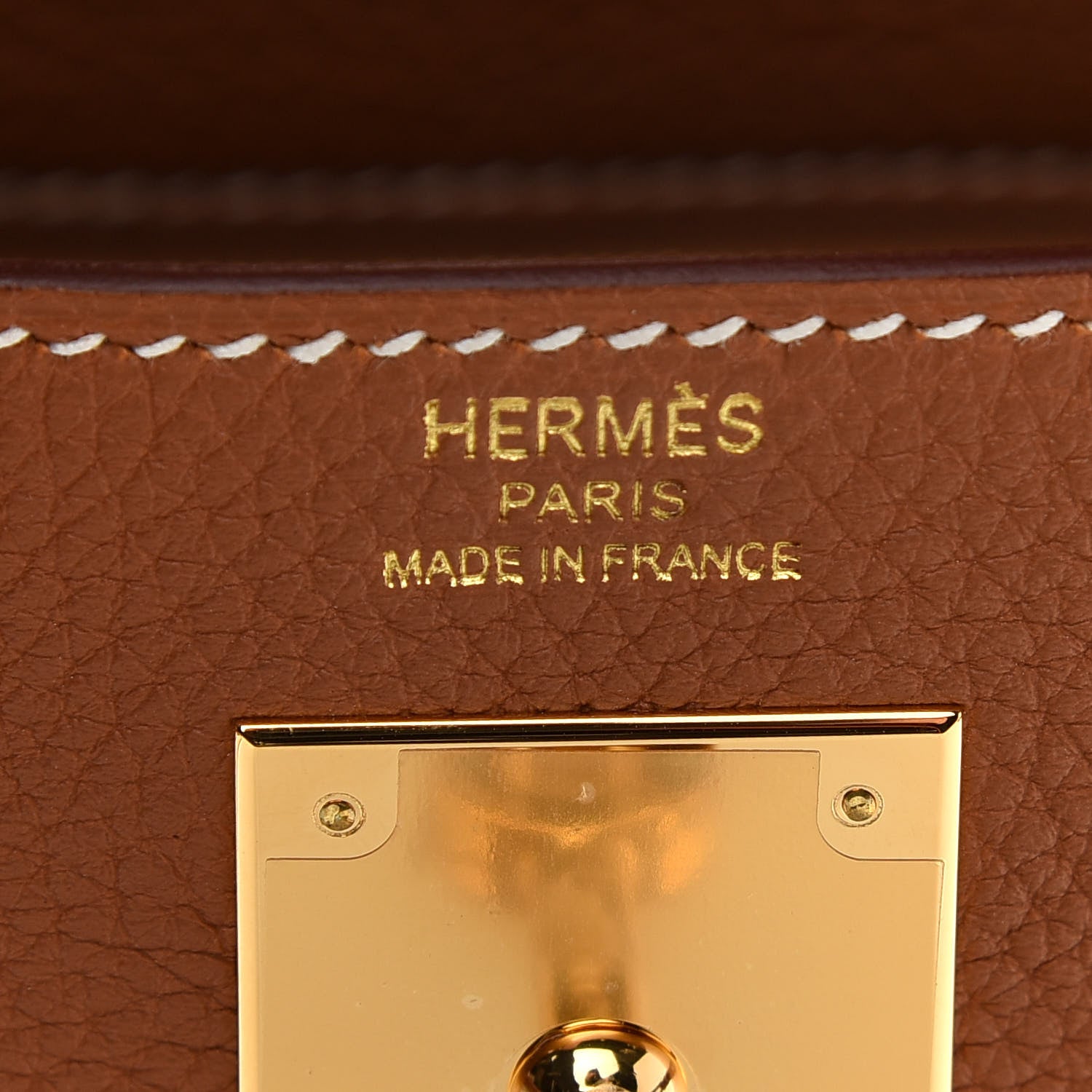 Hermes Togo Kelly Retourne 28 Gold 5 of 10