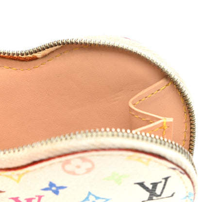 Louis Vuitton Monogram Multicolor Coeur Heart Coin Purse White 12 of 13